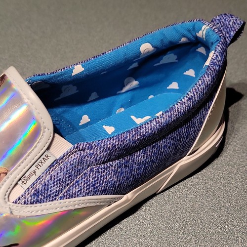 Scarpe slip-on Disney Pixar da terra blu olografiche cartone animato US 11 - Foto 3 di 6