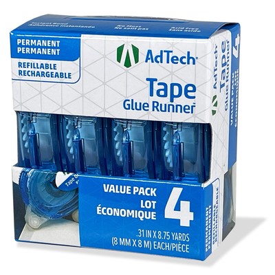 Adtech Glue Runner Permanent 35Yds Total (4 Pack Each), Single Pack