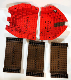 LEGO Pirate Ship Vintage Hull Only 6286 Skull's Eye Boat Parts