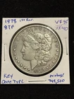 1878-P Morgan Silver Dollar 8TF XF Key Date Type Coin, Low Mintage