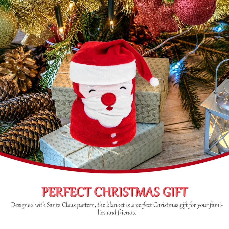 Decke mit Weihnachtsmotiv, für Büro, Nickerchen, Cartoon-Decke, Studenten, - Bild 4 von 4