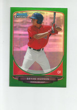 2013 Bowman Chrome Draft Draft Picks GREEN REFRACTORS #BDPP86 BRYAN HUDSON 71/75