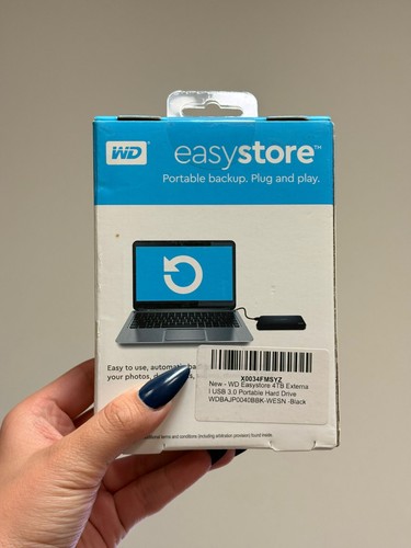 Western Digital easystore Disque Dur Externe USB 3.0 4To - Noir... - Photo 2/4