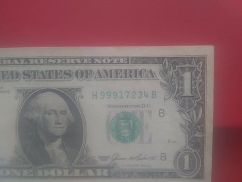 1985 $1 Uncut Sheet St. Louis H One Dollar Bill 4 Bills Note Currency - Picture 6 of 6