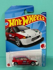 2022 HOT WHEELS #204/250 J-IMPORTS #10/10 HONDA CIVIC CUSTOM RED 1:64 3+