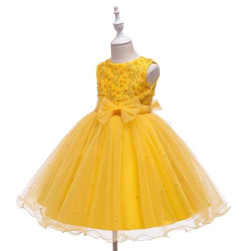 Top New Girl flowers Princess dress baby girls dress for wedding party birthdays - Picture 32 of 33