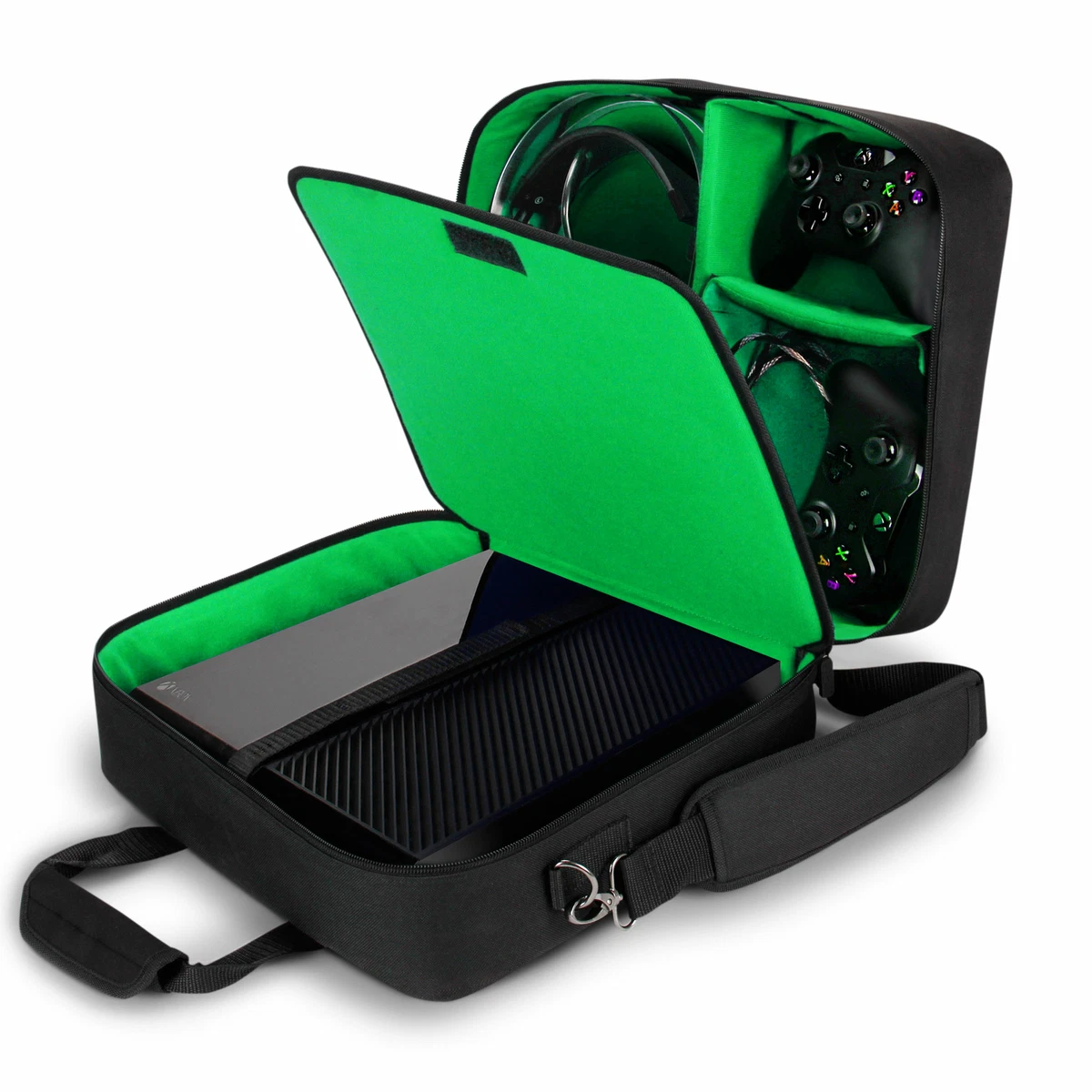 Xbox One Travel Carrying Case with Kinect Carrying Pouch and Game