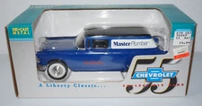 Liberty 55 Chevrolet Die Cast Metal Truck Coin Bank True Value Master Plumber