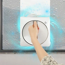 2-Way Spray Smart Glass Cleaning Machine Window Cleaner Robot & Remote Control