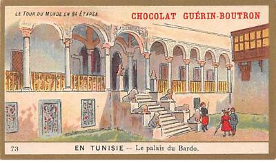 Chromos.AM13489.Guérin-Boutron.10x6 cm approx. Around the World in 84 Steps