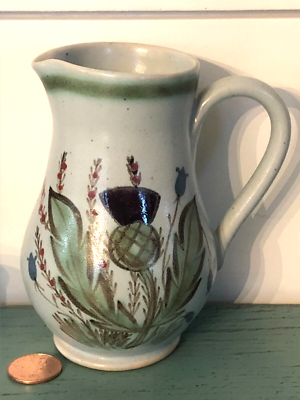Vintage Buchan Scotland Pottery Small Thistle Creamer Excellent | eBay
