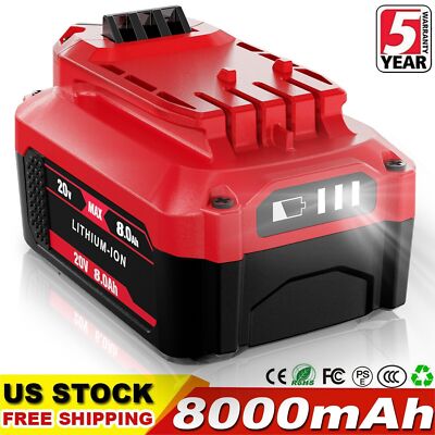 8.0Ah 20 Volt 20V Max V20 Li-Ion Battery CMCB206 CMCB204 CMCB202 for Craftsman