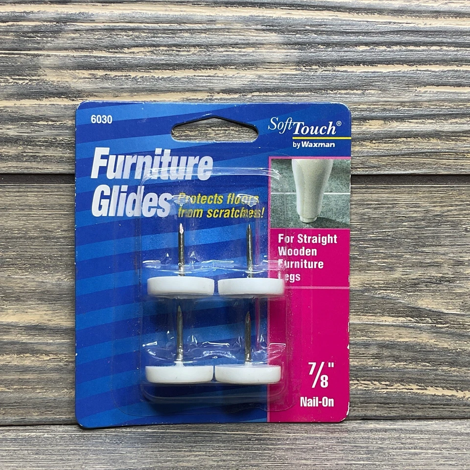 Waxman 6030 Blanco Mueble Deslizable 7/8” Clavo Paquete de 4 Unidades Lote de 2 Foto 2 de 3