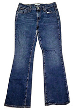 Vintage Levi's 515 Boot Cut Blue Denim Whiskered Workwear Jeans Women 10M