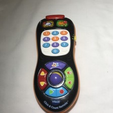 Juguete de aprendizaje remoto VTech Click and Count juguete musical para niños pequeños probado