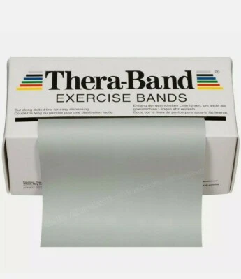 SILVER TheraBand 18FT/6 YARDS Resistance Band Super Heavy PHYSICAL THERAPY