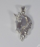 Pferdekopf-AnhäNger Aus Silber Mit DazugehöRigem Halsband Luce