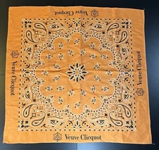 Veuve Clicquot Champagne Signature Bandana Handkerchief Wrap - New
