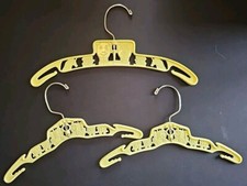 3 Vintage Clarolyte Co Swivel Plastic Baby Clothes Hangers Humpty Dumpty Trains