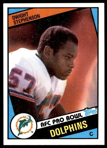 1984 Topps #129 Dwight Stephenson HOF ROOKIE Miami Dolphins Alabama Crimson Tide - Picture 3 of 9