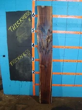 # 8120  Black Walnut Live Edge Slab lumber craft wood L 80" W 12" T 1 15/16"