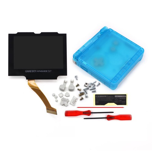 V5 GBA SP IPS Laminated LCD Backlight Screen Kit+Shell For GameBoy Advance SP - Afbeelding 42 van 56