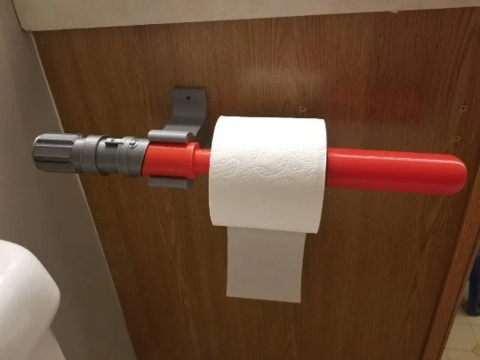 lightsaber bathroom toilet paper holder light saber towel Star wars decor