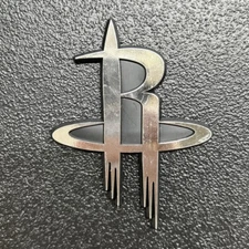 Houston Rockets Raised Auto Emblem Decal Adhesive Backing