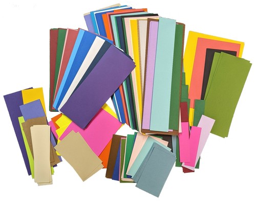 Cardstock Scrap Pack, 65 lb. cover, Assorted Colors and Sizes - Nearly 1 Pound! - 第 1/4 張圖片
