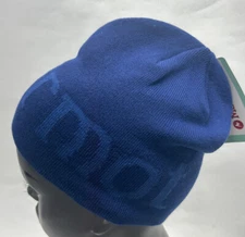 Marmot Unisex Size OS Navy Blue Polyester Summit Beanie Hat New (J6)