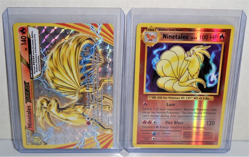 2  Pokemon Cards/Ninetales-Reverse Holo/ Ninetales-Breakthrough **NEVER PLAYED**