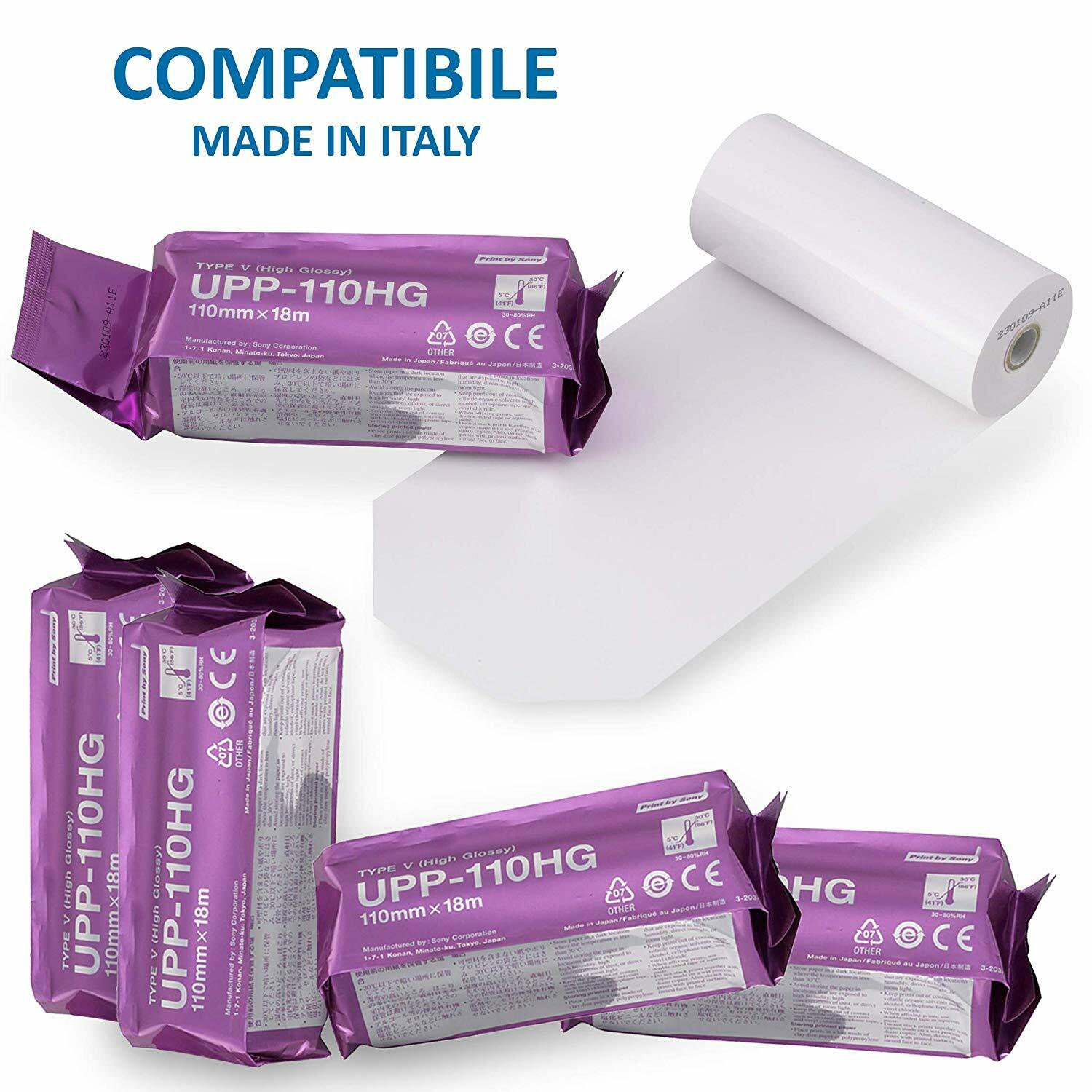 Rotolo Carta Termica UPP-110 HD Compatibile - Foto 3