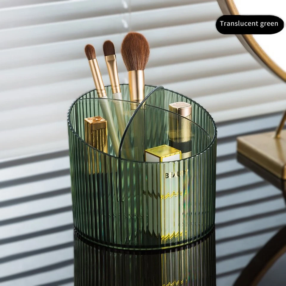 Caja de almacenamiento de cosméticos de escritorio 1 pieza cepillo de maquillaje barril bolígrafo soporte caja de plástico estuche Foto 2 de 4