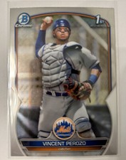 2023 Bowman Chrome Vincent Perozo #BCP-102 1st Bowman New York Mets