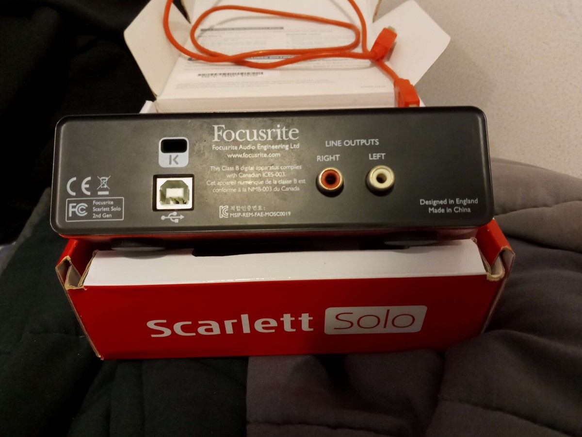 DTM・DAW Focusrite Scarlett Solo 2-in, 2-out USB Focusrite Scarlett Solo 2nd Gen USB Audio Interface | eBay