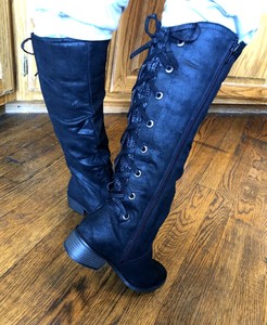 boots lace up back