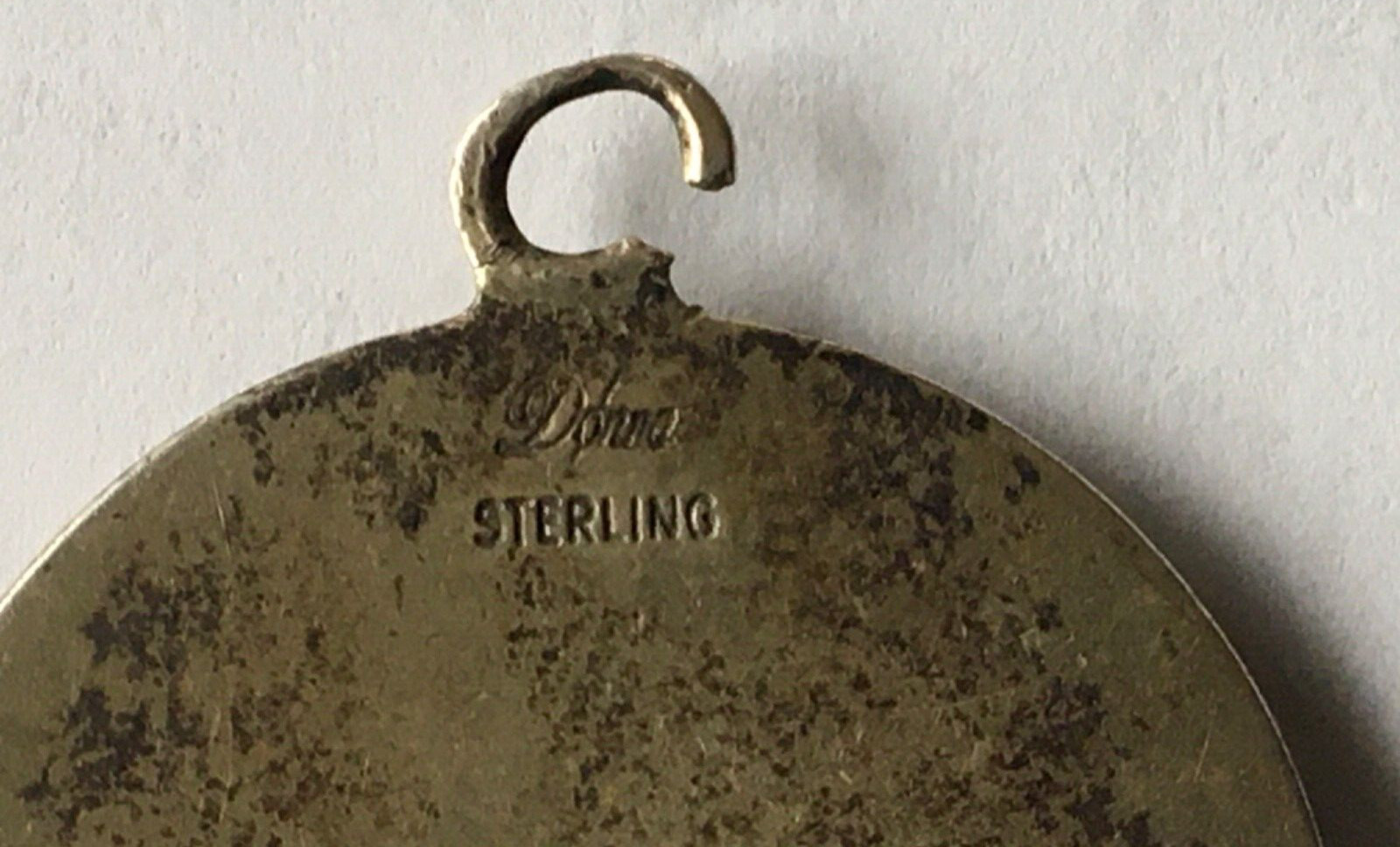 Vtg Solid Sterling Silver Saint Christopher Charm… - image 7