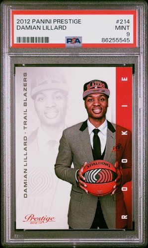2012 Panini Prestige #214 Damian Lillard PSA 9 Rookie - 第 1/2 張圖片