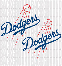 2 Los Angeles Dodgers Cornhole Decals LARGE 11x11.5" Bean Bag Toss Baggo