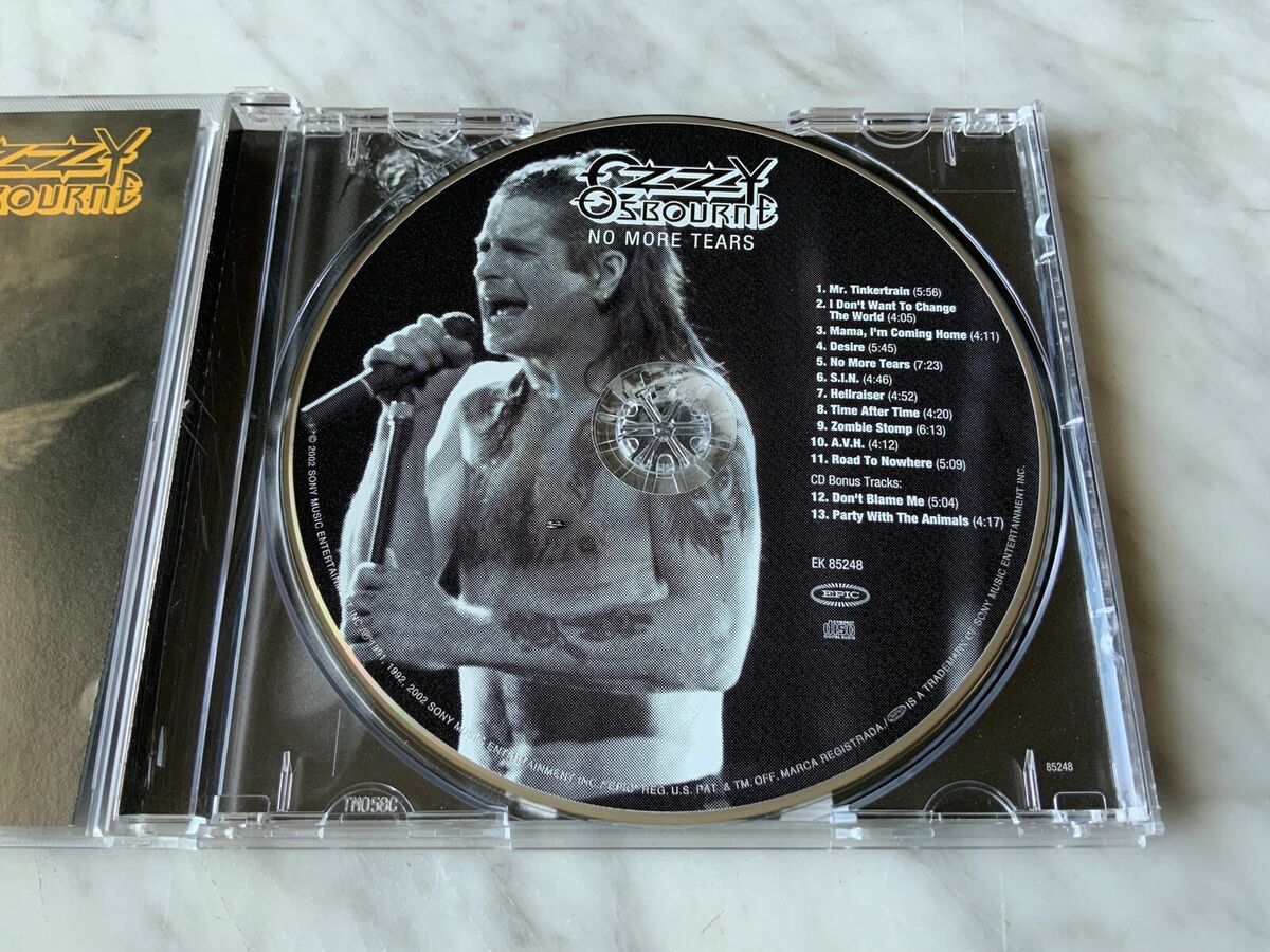 Ozzy Osbourne No More Tears CD 2002 Epic EK 85248 Black