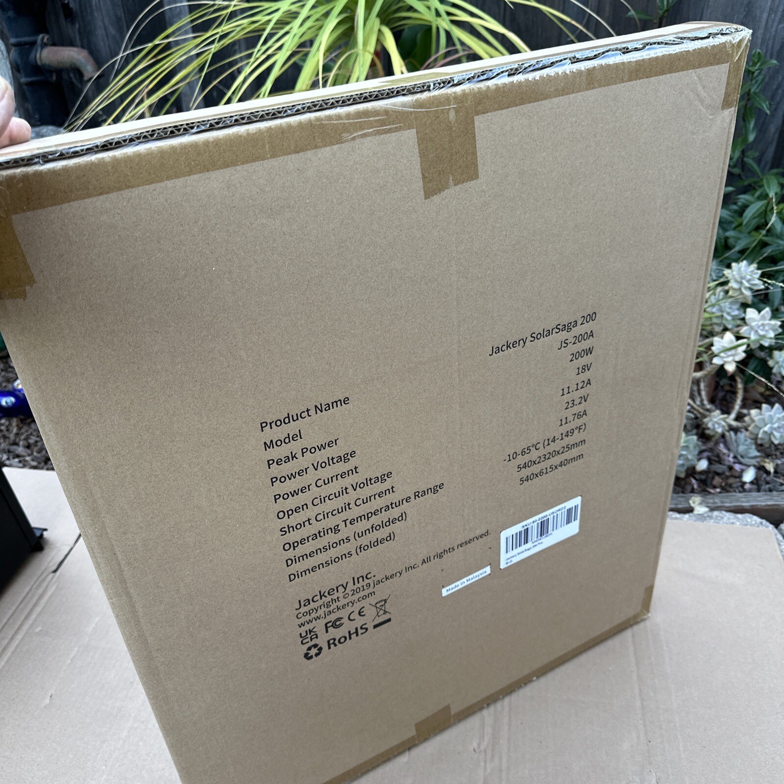 Jackery SolarSaga 200W Portable Solar Panel eBay