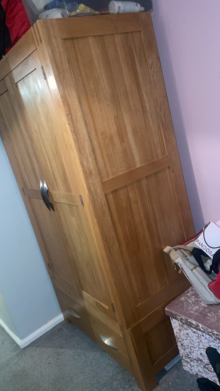 solid oak bedroom furniture set used eBay