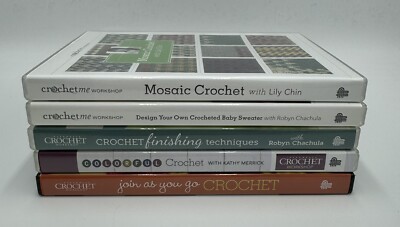 Crochet Workshop Bundle - Lily Chin, Robyn Chachula, Kathy Merrick (5 DVD set)