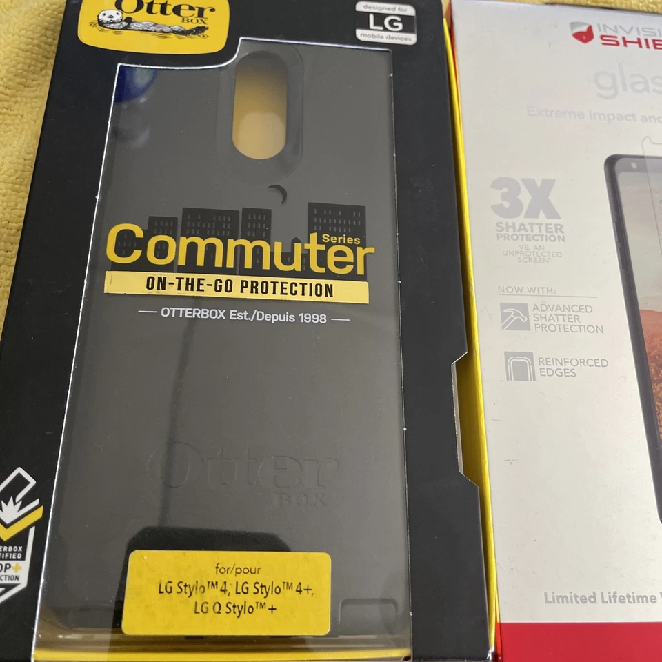 Funda protectora de pantalla gratuita OtterBox Commuter Series para LG Stylo 4 + negra Foto 2 de 4