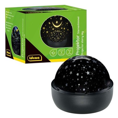 Idena LED Projektor Sternenhimmel 16,2x16,2x13cm - 50145