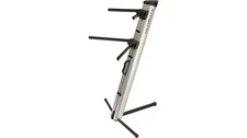 Ultimate Support APEX AX-48 Pro - Two Tier Silver Keyboard Stand