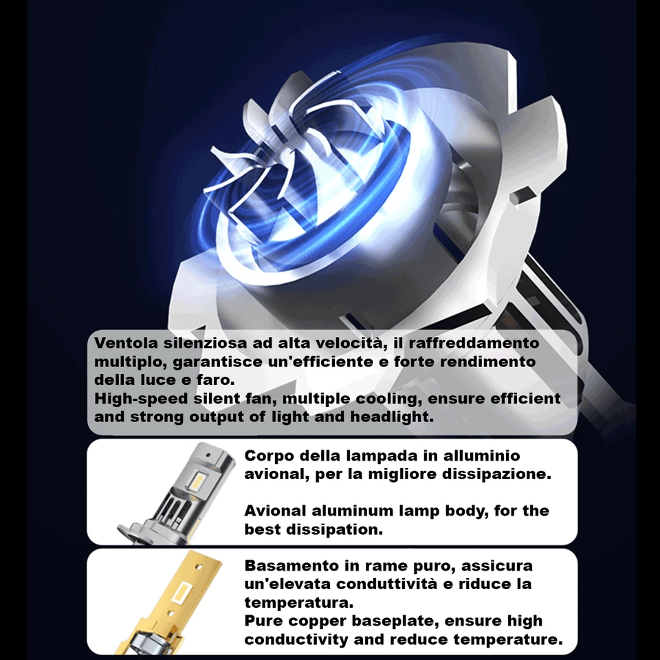 KIT LAMPADE BI-LED H4 H19 12/24V 1:1 EASYPro PLUG & PLAY CANBUS FUZION - Bild 3 von 4