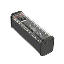 22.5W PD USB C DIY Power Bank Box Charge 3 Devices LED Display Compact Portable