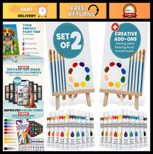 Couples Painting Kits for Date Night - Sip  Paint Set for Adults, Fun Art Activ