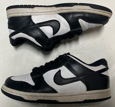 NIKE DUNK LOW PANDA BLACK WHITE GS SIZE 4 YOUTH CW1590-100 GS 4Y PRE OWNED